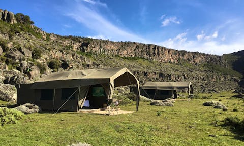 Camping in the Bale Mountains