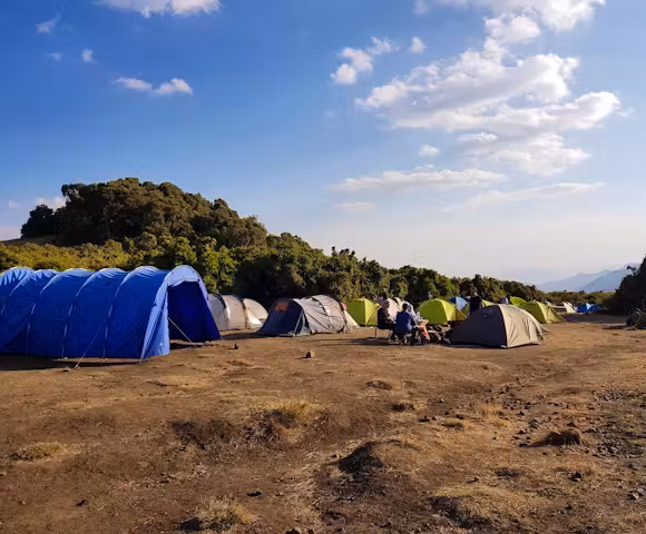 Campsite in the Simien Mountains