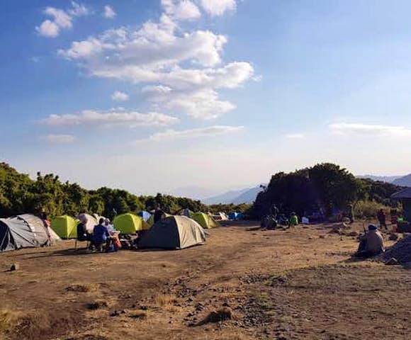 Campsite in the Simien Mountains