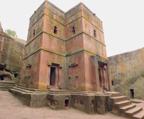 Church of Saint George, rock-hewn churches in Lalibela Ethiopia