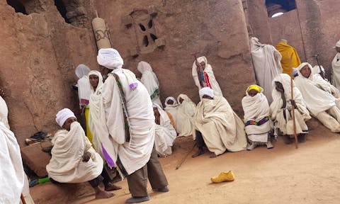 Rock churches of Lalibela in Ethiopia