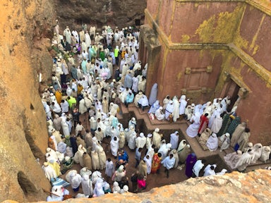 Rock churches of Lalibela in Ethiopia