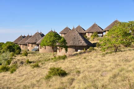 Tukuls of Simien Lodge in the Simien Mountains