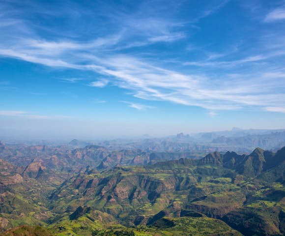 Landscape in the Simien Mountains