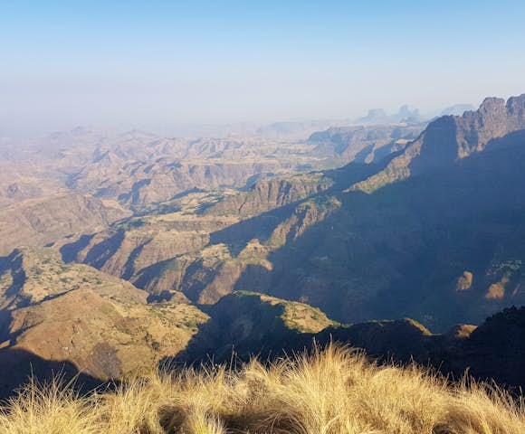 Landscape view in the Simien Mountains