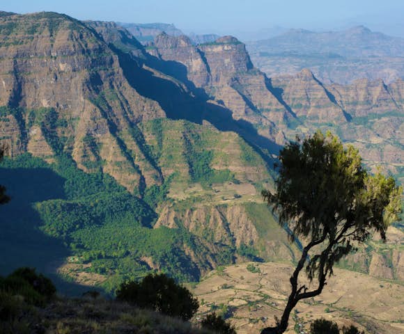 Landscape in the Simien Mountains