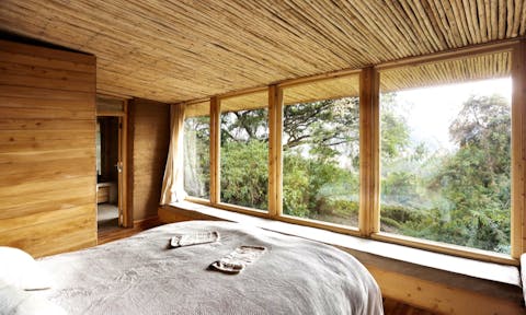 View from room at Limalimo Lodge in the Simien Mountains